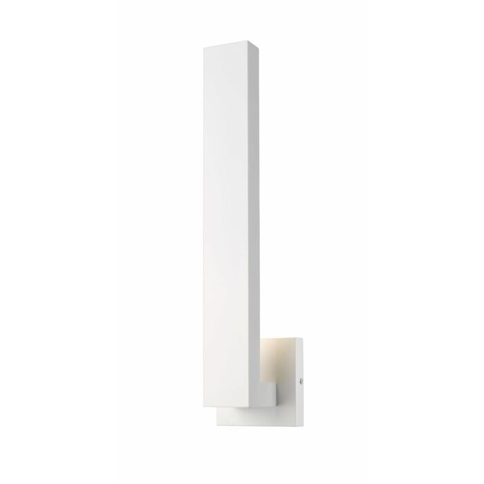 Z Lite Edge 2 Light Outdoor Wall Sconce In White