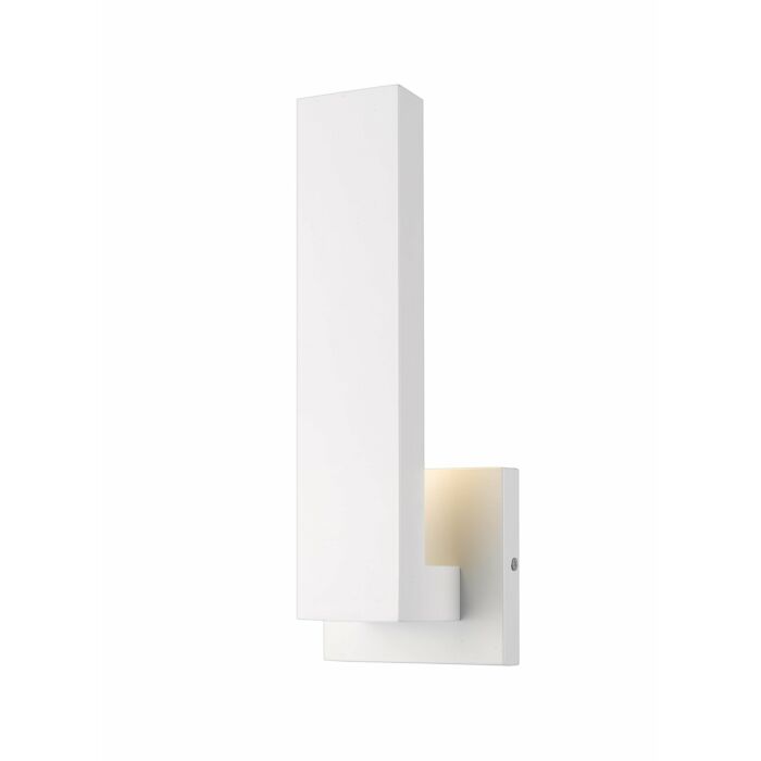 Z Lite Edge 1 Light Outdoor Wall Sconce In White