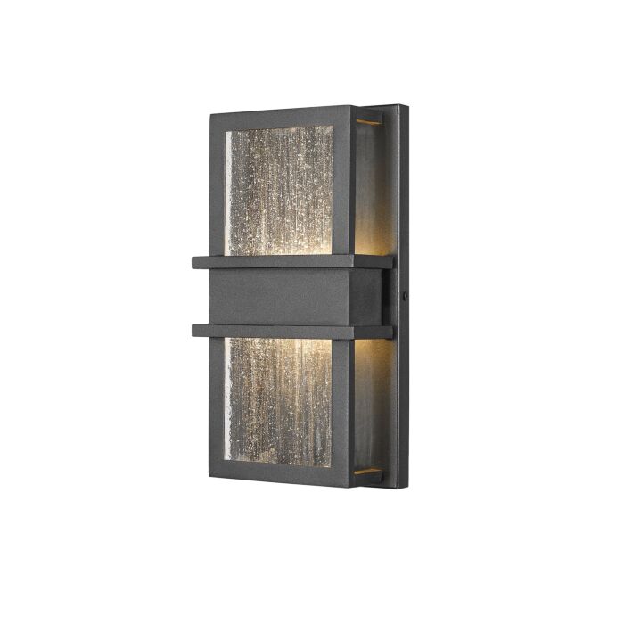 Z Lite Eclipse 2 Light Outdoor Wall Sconce In Black