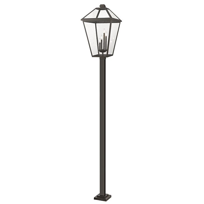 Z Lite Talbot 4 Light Outdoor Post Mounted Fixture Light In Oil Rubbed Bronze