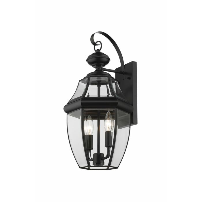 Z Lite Westover 2 Light Outdoor Wall Sconce In Black