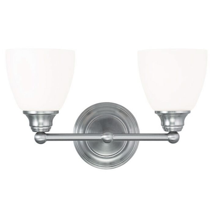 Somerville 2-Light Bathroom Vanity Light in Brushed Nickel