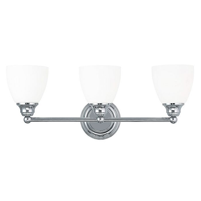 Somerville 3-Light Bathroom Vanity Light in Polished Chrome