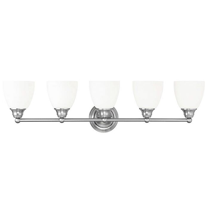 Somerville 5-Light Bathroom Vanity Light in Brushed Nickel