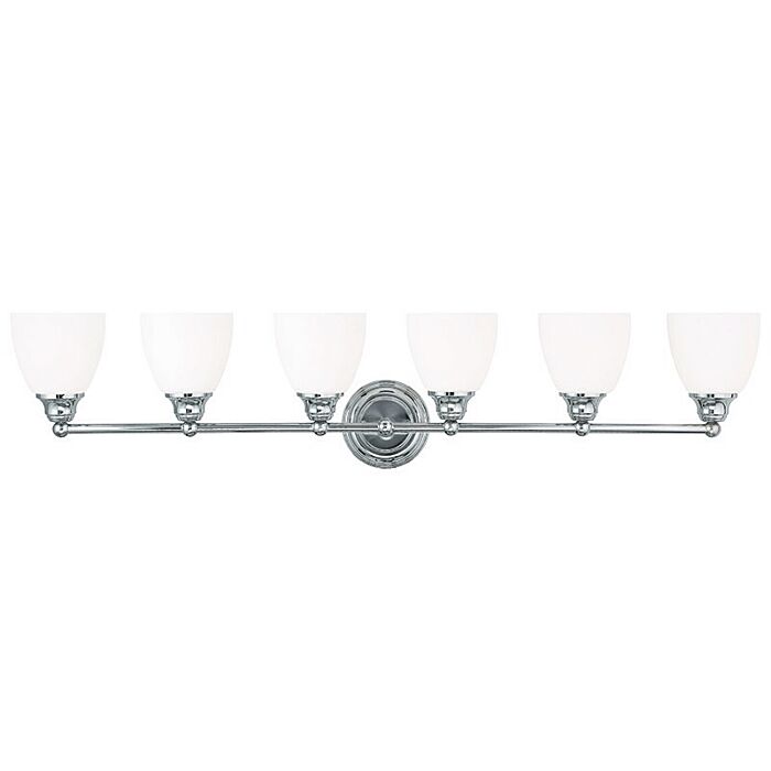 Somerville 6-Light Bathroom Vanity Light in Polished Chrome