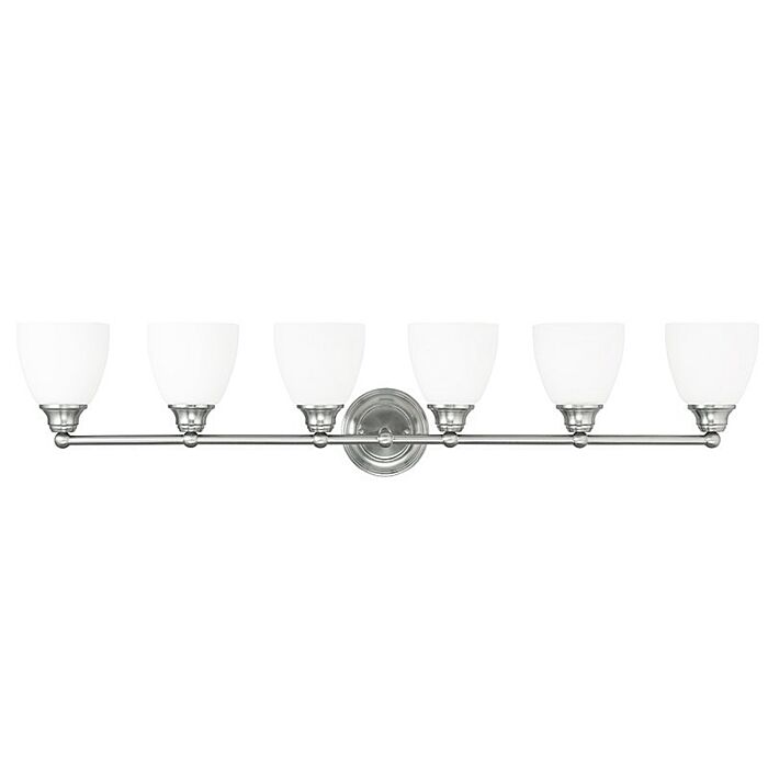 Somerville 6-Light Bathroom Vanity Light in Brushed Nickel