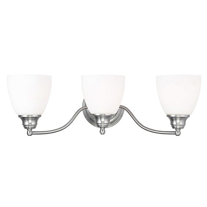 Somerville 3-Light Bathroom Vanity Light in Brushed Nickel