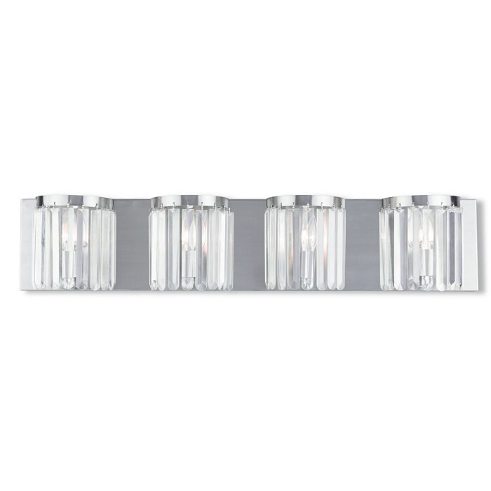 Ashton 4-Light Bathroom Vanity Light in Brushed Nickel