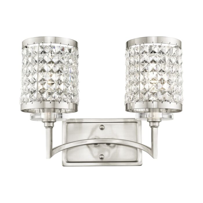 Grammercy 2-Light Bathroom Vanity Light in Brushed Nickel