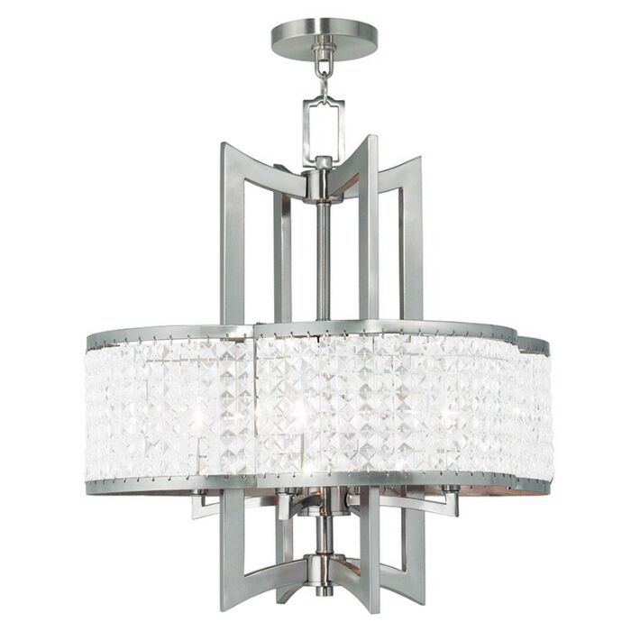 Grammercy 4-Light Chandelier in Brushed Nickel