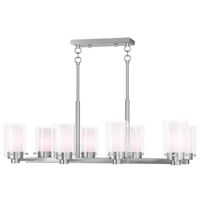 Manhattan 8-Light Chandelier in Brushed Nickel