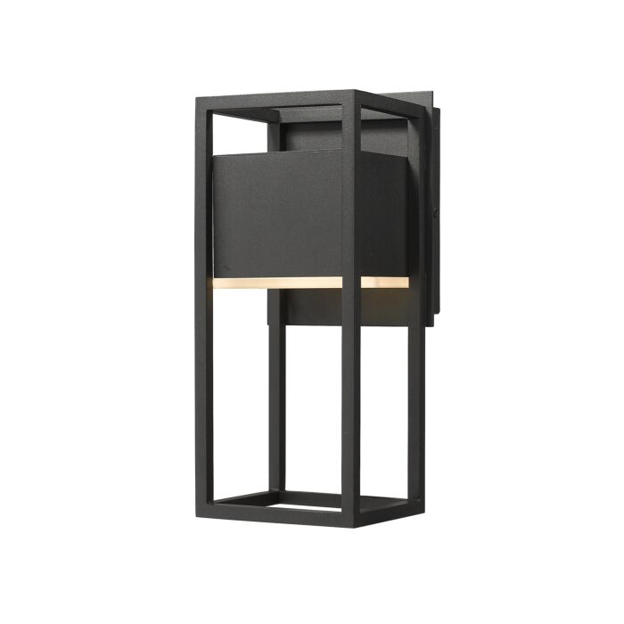 Z Lite Barwick 1 Light Outdoor Wall Sconce In Black