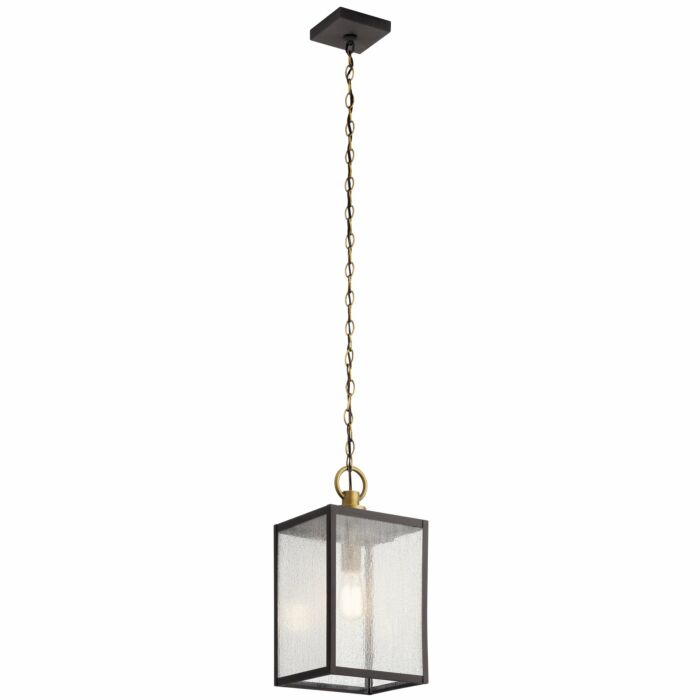 Kichler Lahden Pendant Light in Weathered Zinc and Brass