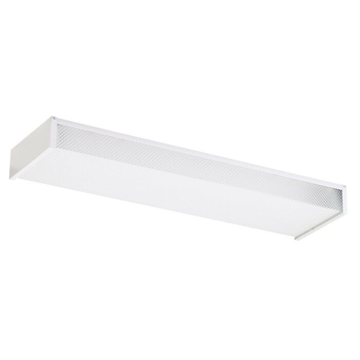 Sea Gull Drop Lens Fluorescent 2 Light 7 Inch Ceiling Light in White