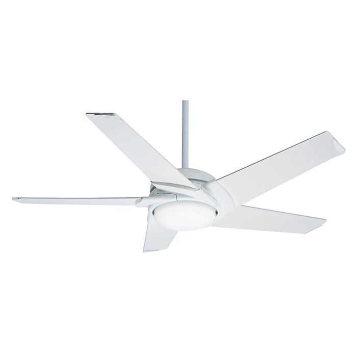 Casablanca Stealth DC 54 Inch Indoor Ceiling Fan in Snow White