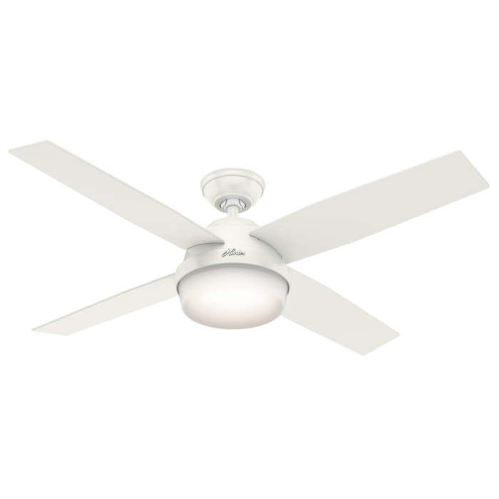 Hunter Dempsey 2 Light 52 Inch Indoor Ceiling Fan in Fresh White