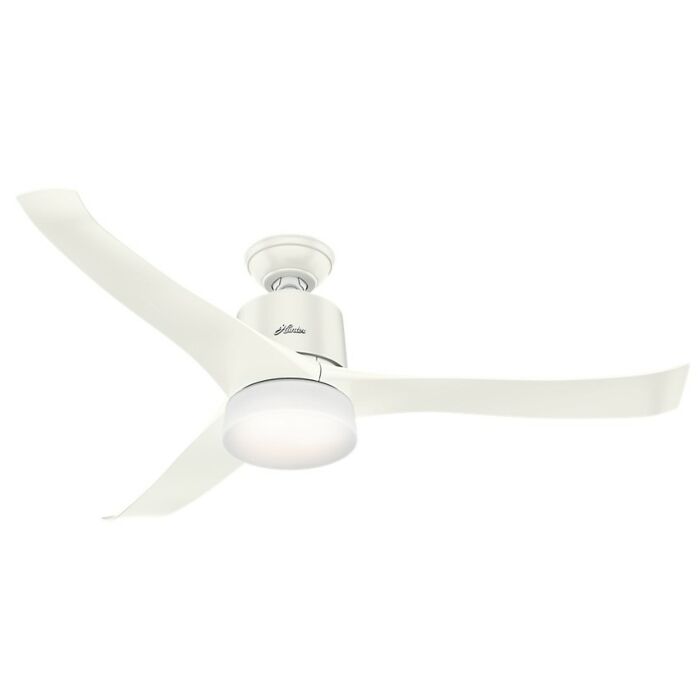 Hunter Symphony 2 Light 54 Inch Indoor Ceiling Fan in Fresh White