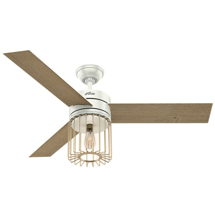 Hunter Ronan 52 Inch Indoor Ceiling Fan in Fresh White