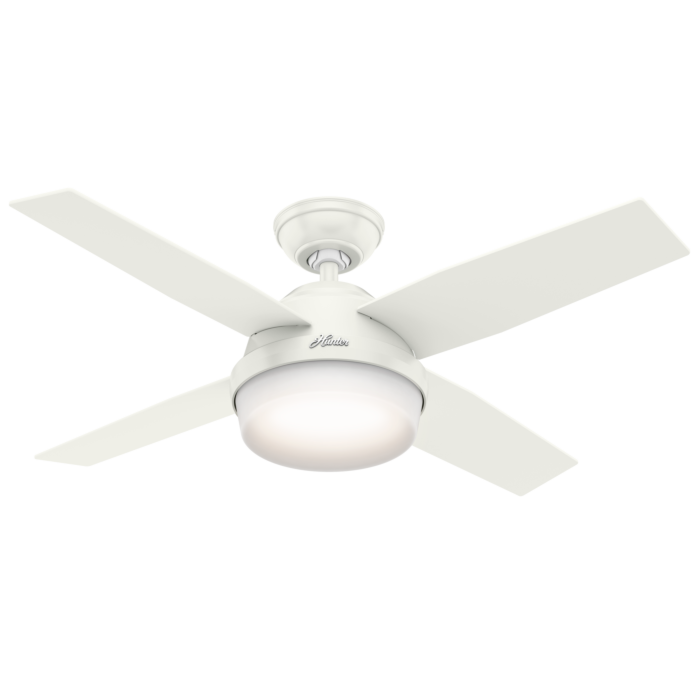 Hunter Dempsey 2 Light 44 Inch LED Indoor Ceiling Fan in Fresh White