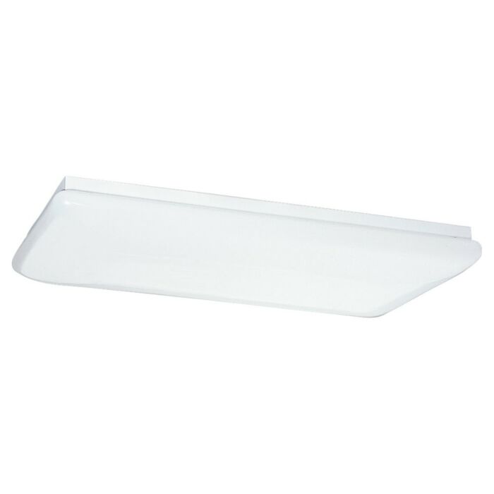 Sea Gull Fluorescent Ceiling 4 Light 17 Inch Ceiling Light in White