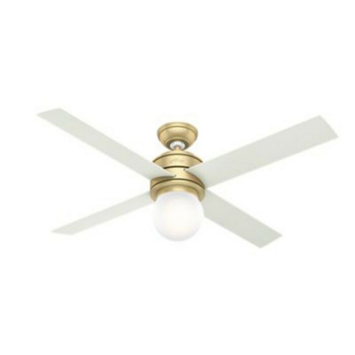 Hunter Hepburn 52 Inch Indoor Ceiling Fan in Modern Brass