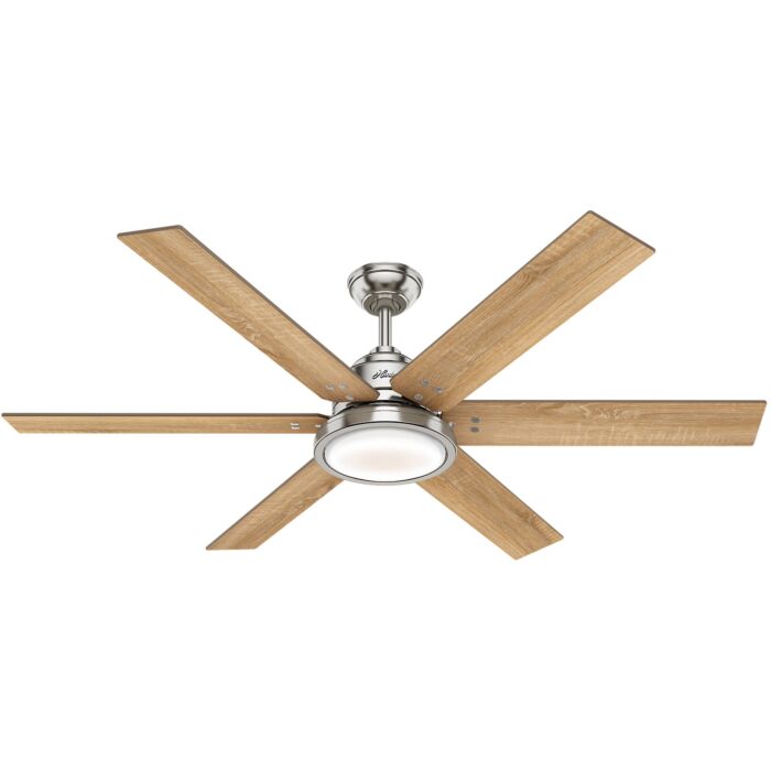 Hunter Warrant 60 Inch Indoor Ceiling Fan in Brushed Nickel