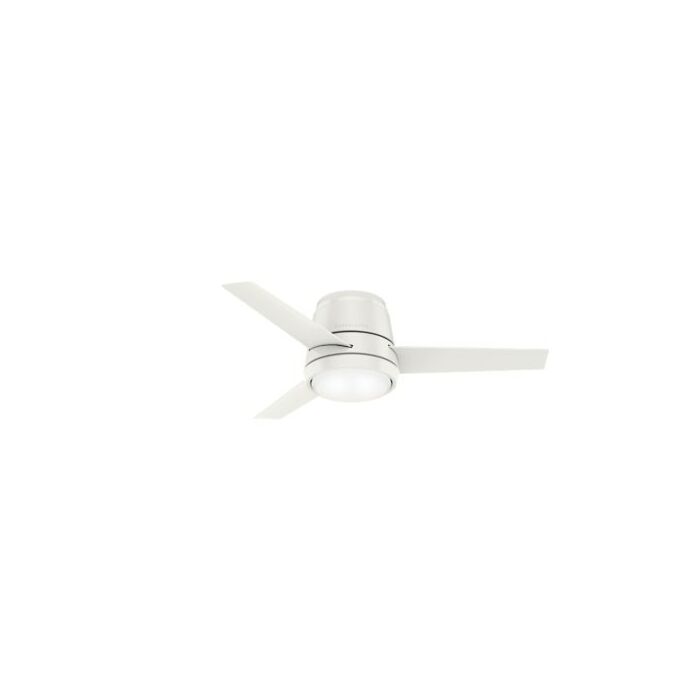 Casablanca Commodus 44 Inch Indoor Flush Mount Ceiling Fan in Fresh White