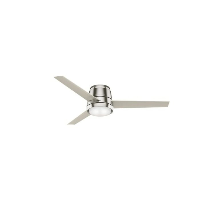 Casablanca Commodus 54 Inch Indoor Flush Mount Ceiling Fan in Brushed Nickel