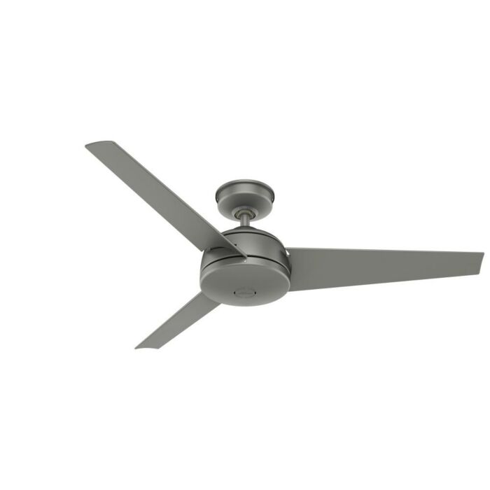 Hunter Trimaran 52 Inch Indoor/Outdoor Ceiling Fan in Matte Silver