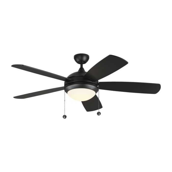 Monte Carlo Discus Classic 52 Inch Indoor Ceiling Fan in Matte Black