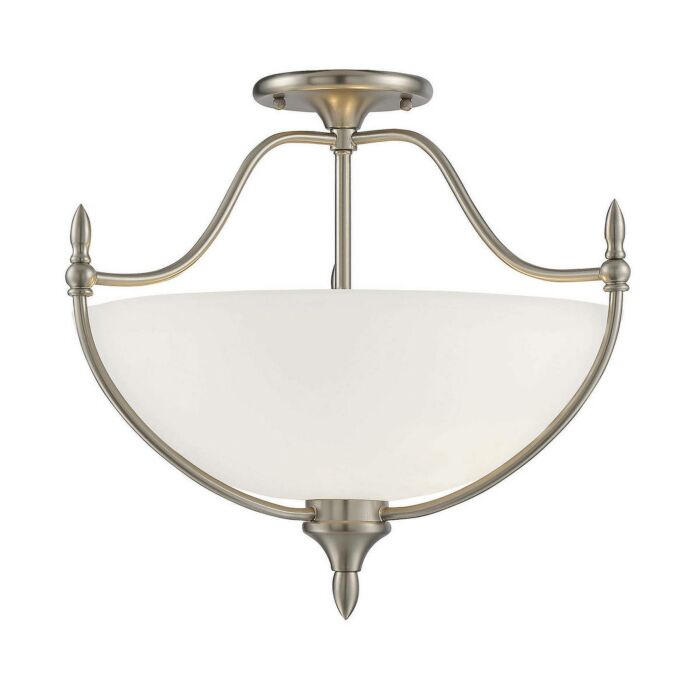 Savoy House Herndon 3 Light Ceiling Light in Satin Nickel