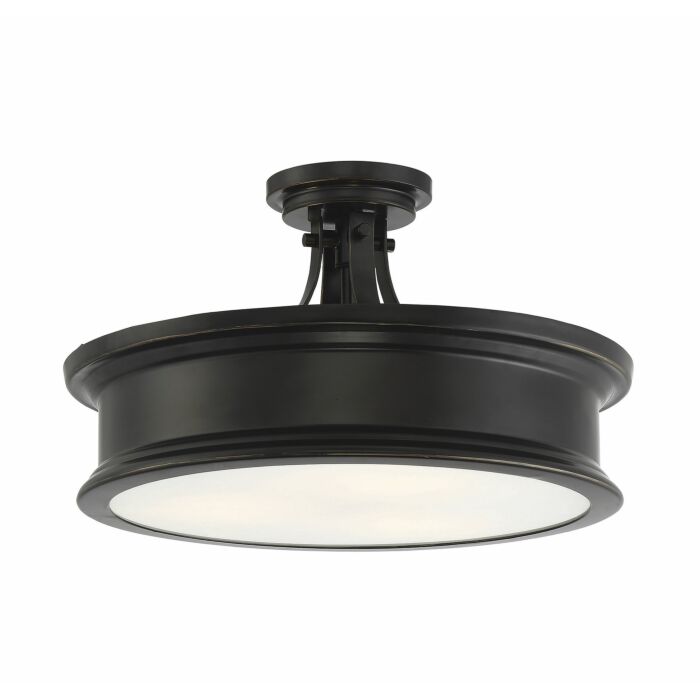Savoy House Watkins 3 Light Ceiling Light in Classic Bronze