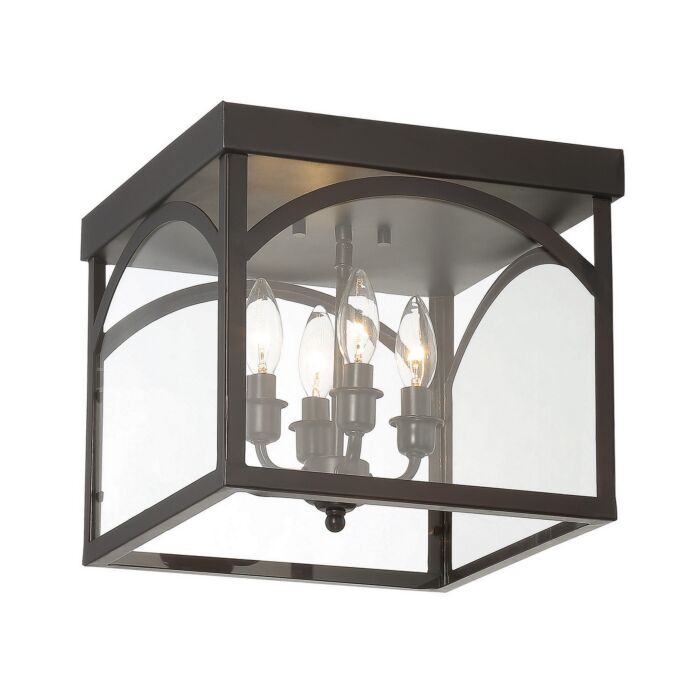 Savoy House Garrett 4 Light Ceiling Light in English Bronze