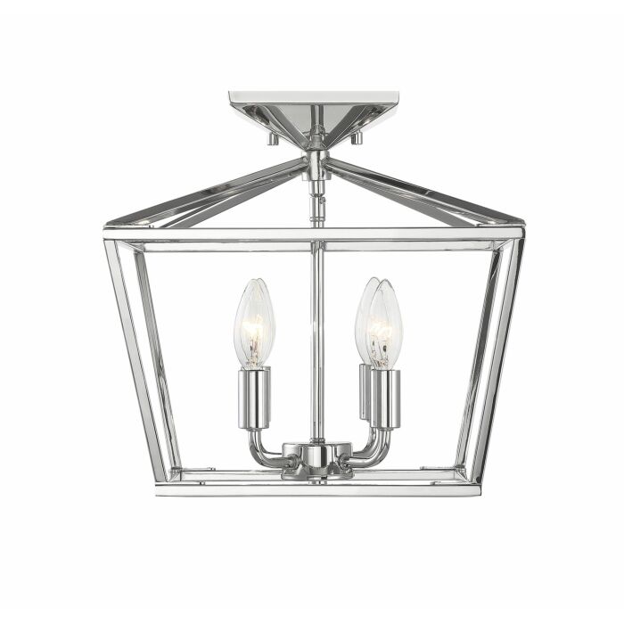 Savoy House Townsend 4 Light Ceiling Light in Polished Nickel