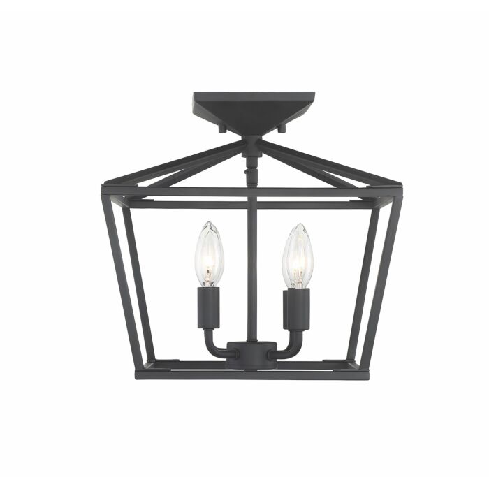 Savoy House Townsend 4 Light Ceiling Light in Matte Black