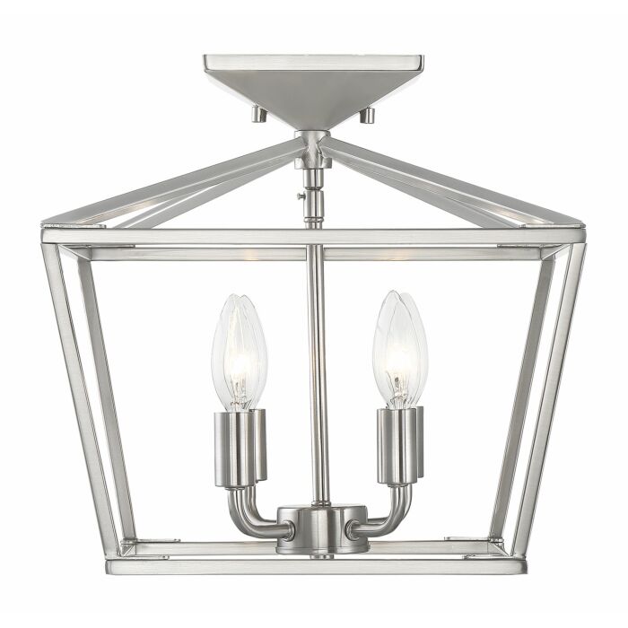 Savoy House Townsend 4 Light Ceiling Light in Satin Nickel