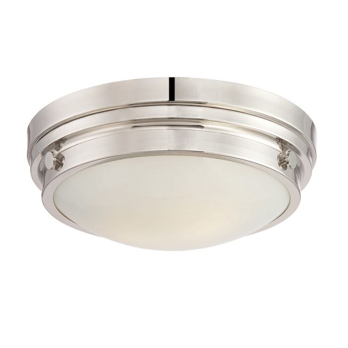 Savoy House Lucerne 2 Light Ceiling Light in Polished Nickel