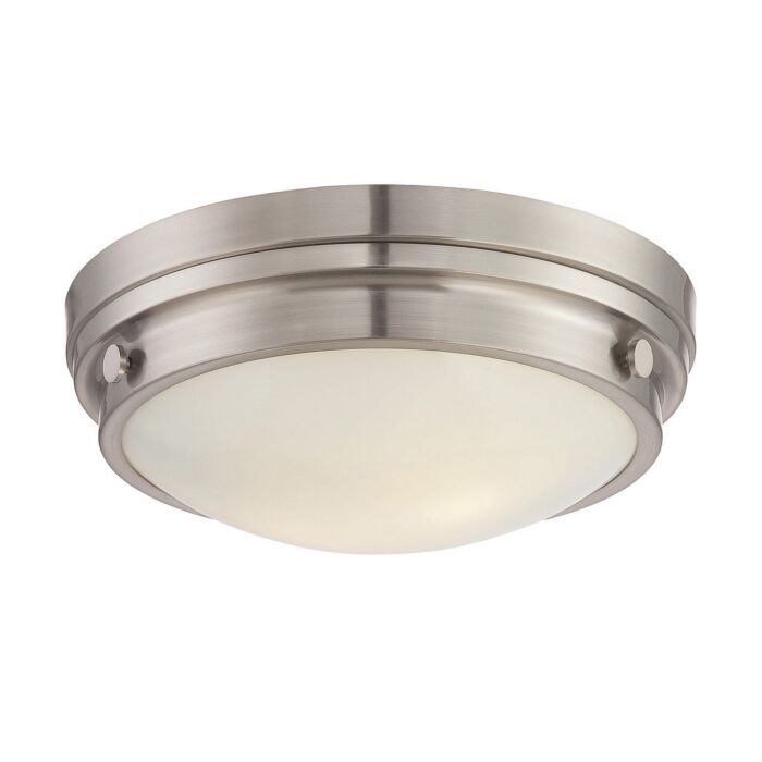 Savoy House Lucerne 2 Light Ceiling Light in Satin Nickel