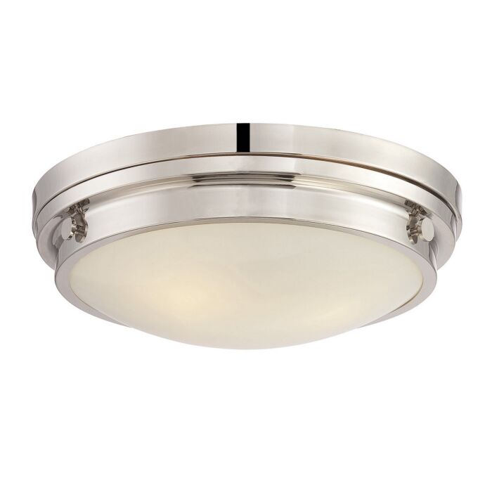 Savoy House Lucerne 3 Light Ceiling Light in Polished Nickel