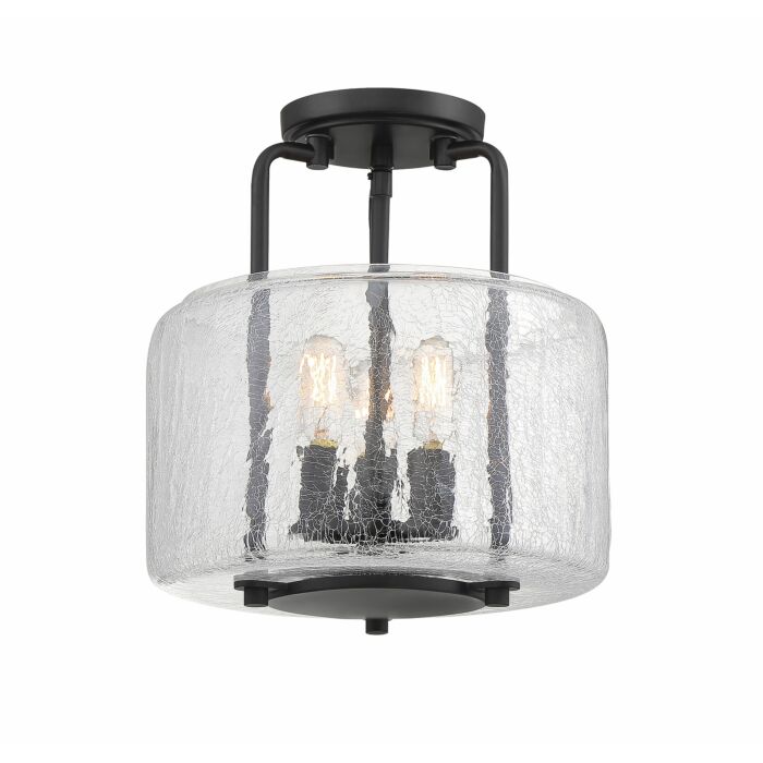 Savoy House Avalon 3 Light Ceiling Light in Black