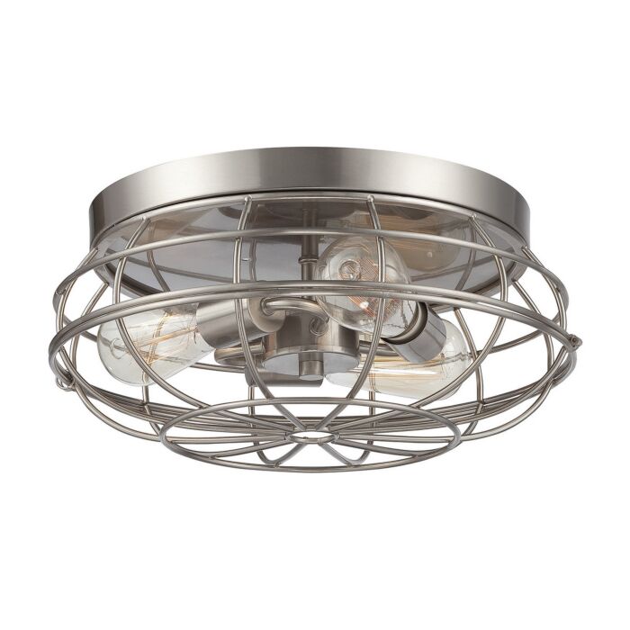Savoy House Scout 3 Light Ceiling Light in Satin Nickel