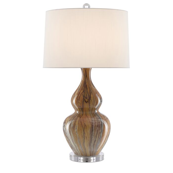 Currey & Company 31 Inch Kolor Brown Table Lamp in Earth and Brown