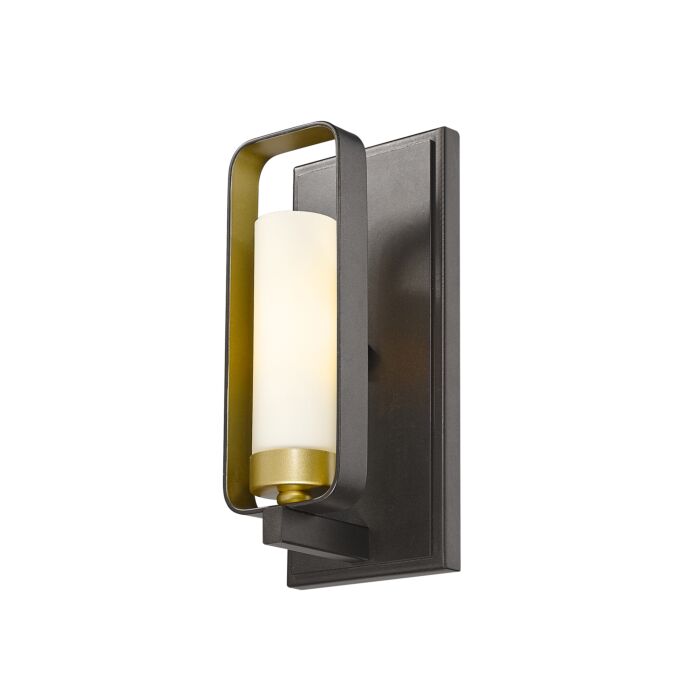 Z Lite Aideen 1 Light Wall Sconce In Bronze Gold