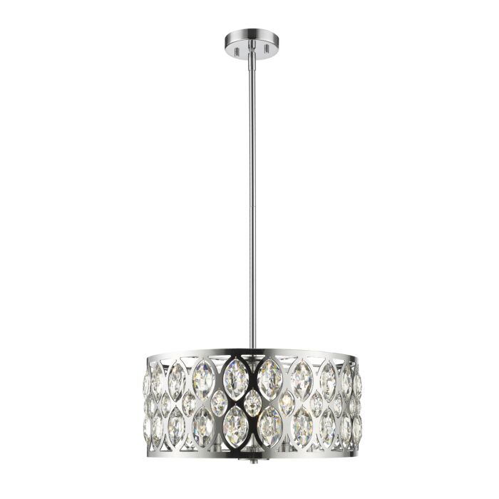 Z Lite Dealey 5 Light Chandelier In Chrome