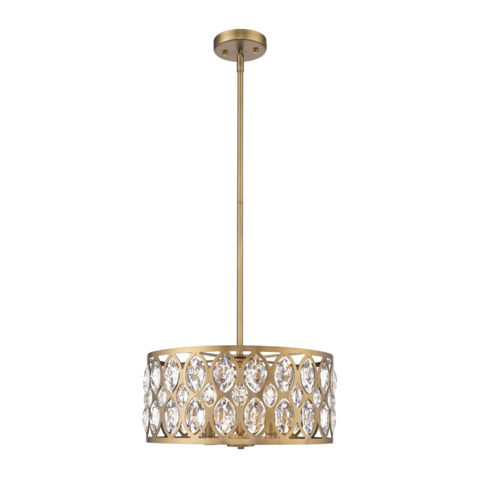 Z Lite Dealey 5 Light Chandelier In Heirloom Brass