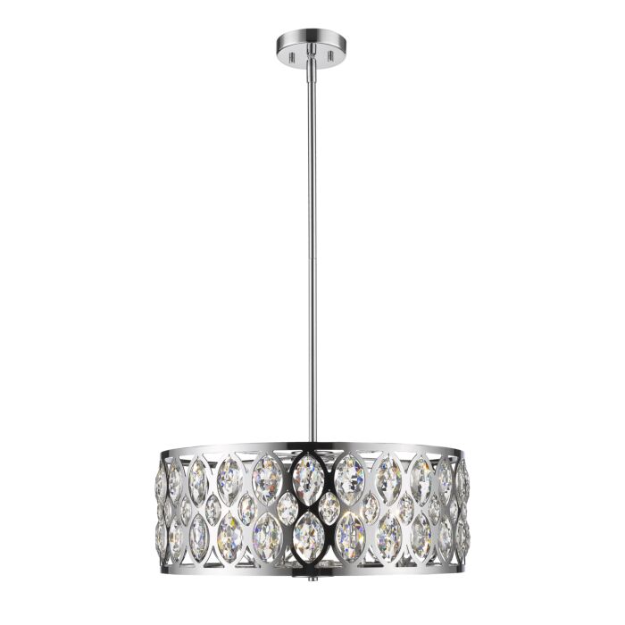 Z Lite Dealey 6 Light Chandelier In Chrome