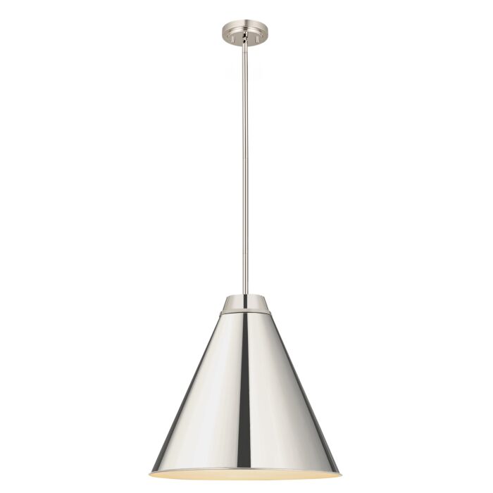 Z Lite Eaton 1 Light Pendant Light In Polished Nickel