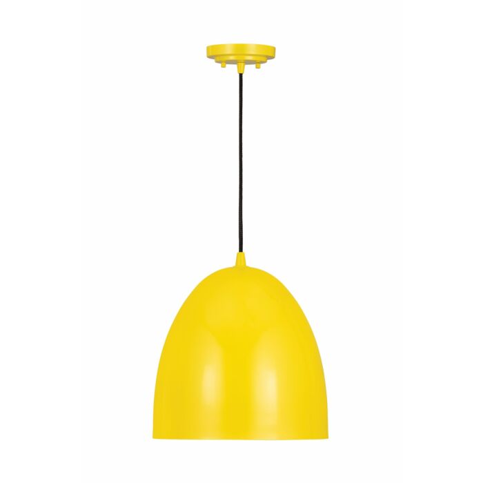 Z Lite Z Studio Dome Pendant 1 Light Pendant Light In Yellow