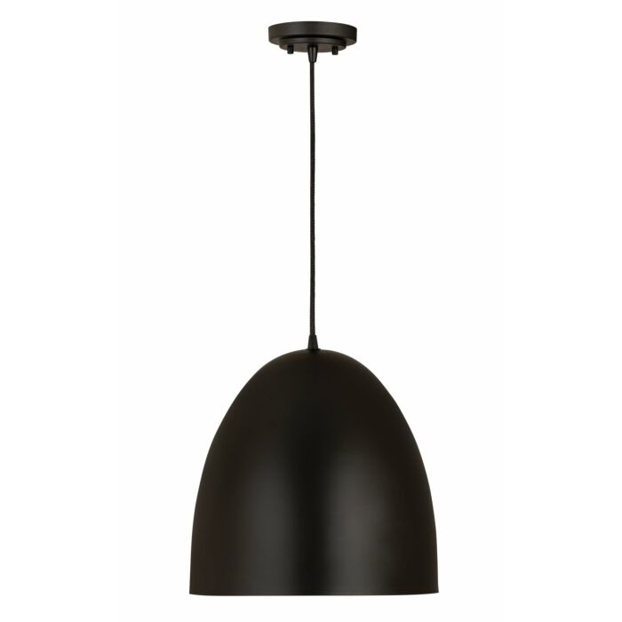 Z Lite Z Studio Dome Pendant 3 Light Pendant Light In Matte Black