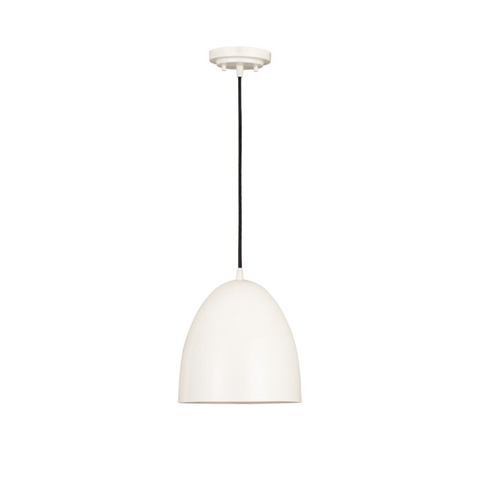 Z Lite Z Studio Dome Pendant 1 Light Pendant Light In Matte White
